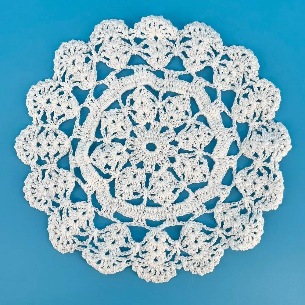 70s Crochet Doily Cottage 1970s Vintage